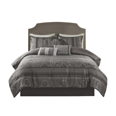 Polyester jacquard Comforter 7 Piece Set