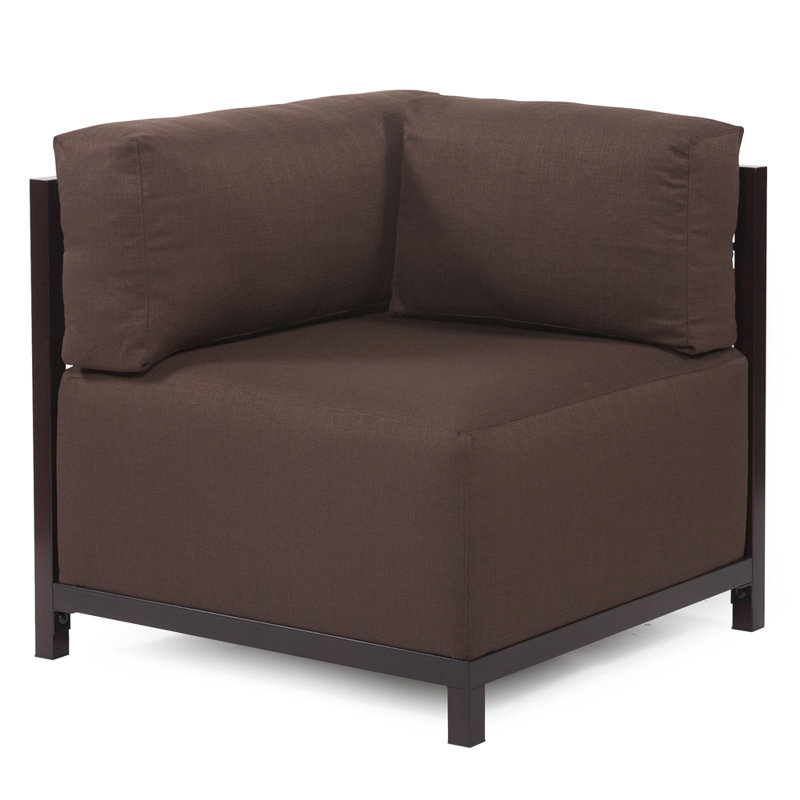 Housse pour canapé à coussins carrés Woodsen, Chocolat argenté