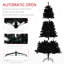 Grand arbre de Noël artificiel, arbre de Noël non éclairé avec 2132 pointes de branches, ouverture automatique, base en acier, décoration des Fêtes pour le bureau personnel,-1996327643