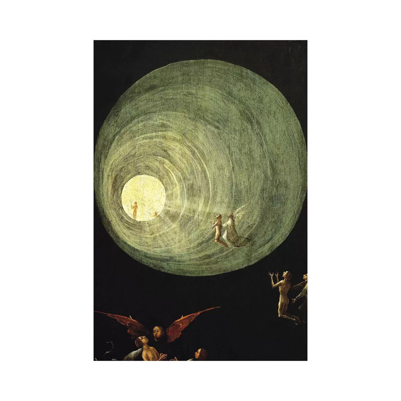 Deatail Of The Funnel Of Goodness And Light, Ascent Of The Blessed by Hieronymus Bosch - Wrapped Canvas Print