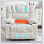 Fauteuil inclinable Living Space avec fonction de chauffage, de vibration et d'inclinaison multiple pour un confort ultime-279093469