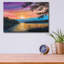  «Breaking Dawn» par Campbell Frost, art mural en verre acrylique, 16 po x 12 po