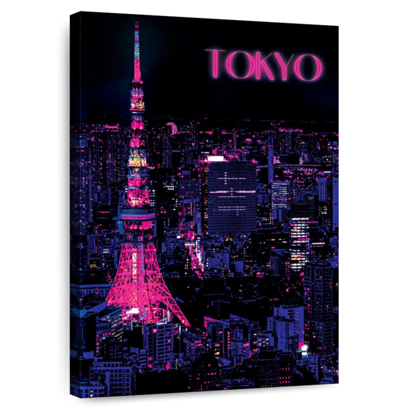 Sireci Neon Tokyo, 36" H x 24" W