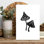 Reproduction d'art mural fantaisiste champignon noir