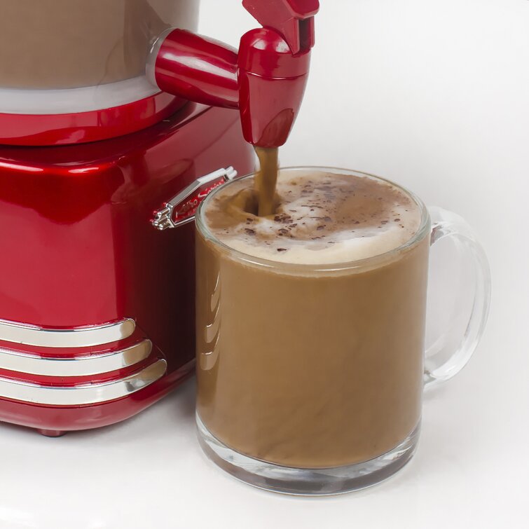 Nostalgia Electrics Nostalgia Retro 32-Ounce Hot Chocolate, Milk Frother,  Cappuccino, Mocha, Latte Maker and Dispenser & Reviews