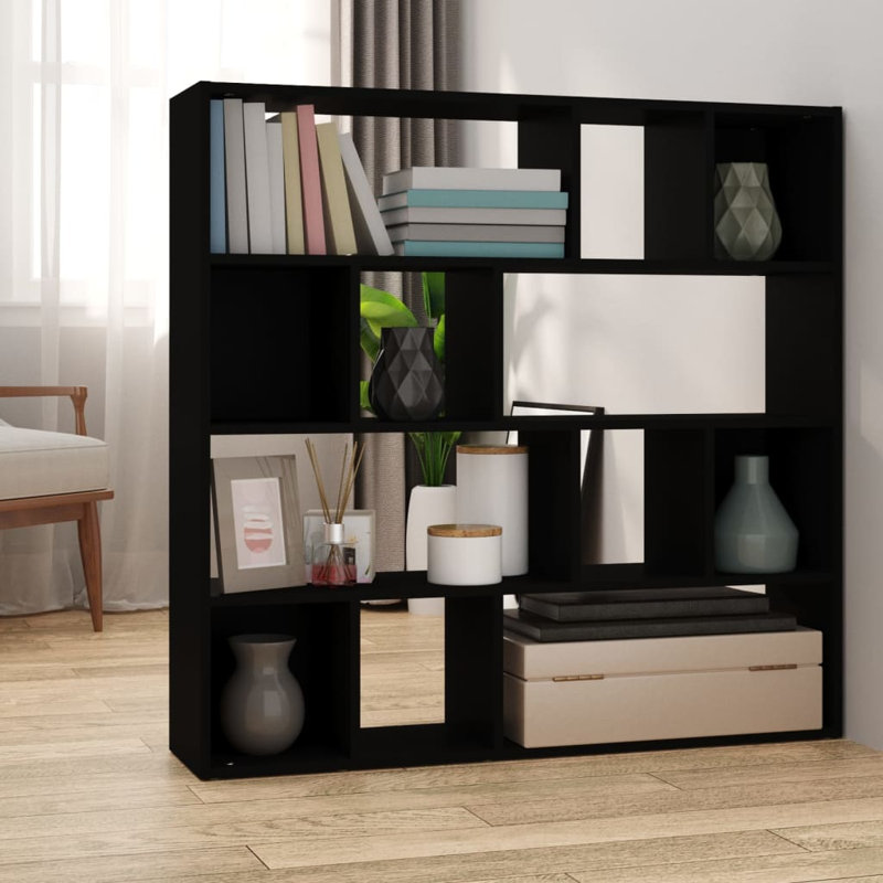 Book Cabinet/Room Divider Sonoma 41.3"X9.4"X40.2", Black