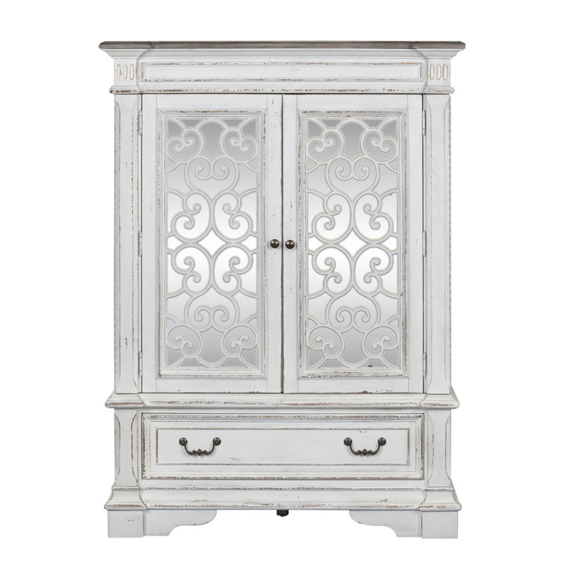 Commode à porte miroir avec 3 tiroirs Exmouth