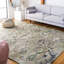 Tapis vert sauge / beige touffeté à la main Lineberger-95596293