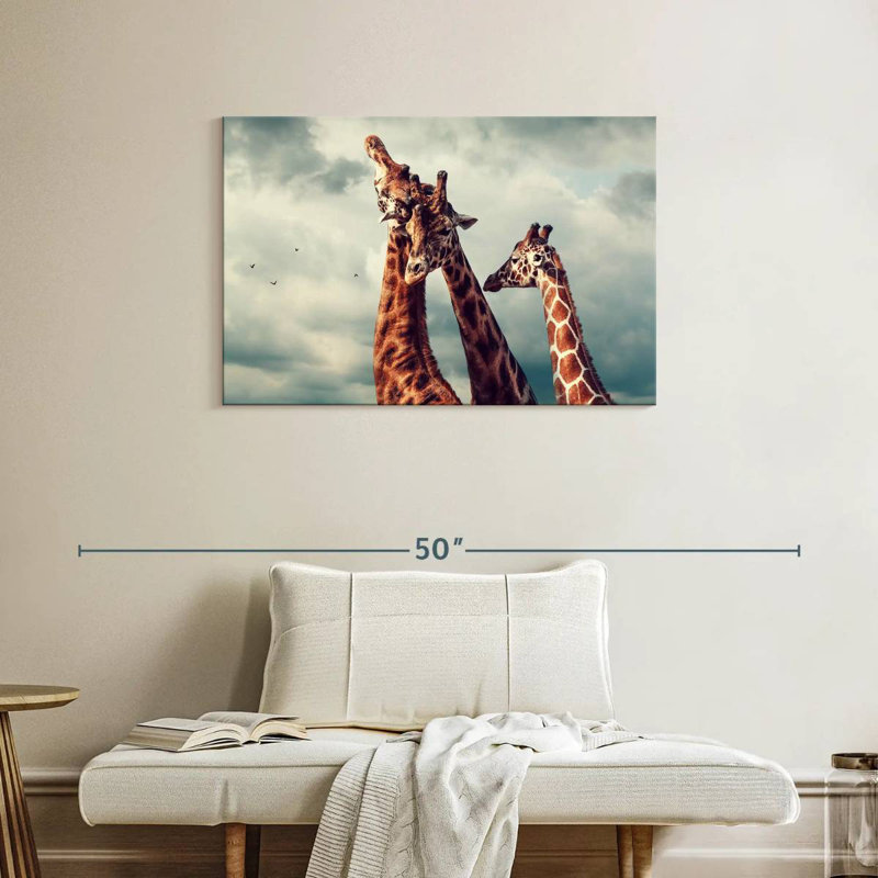 Brampt Giraffe Family Bonding, 24" H x 36" W