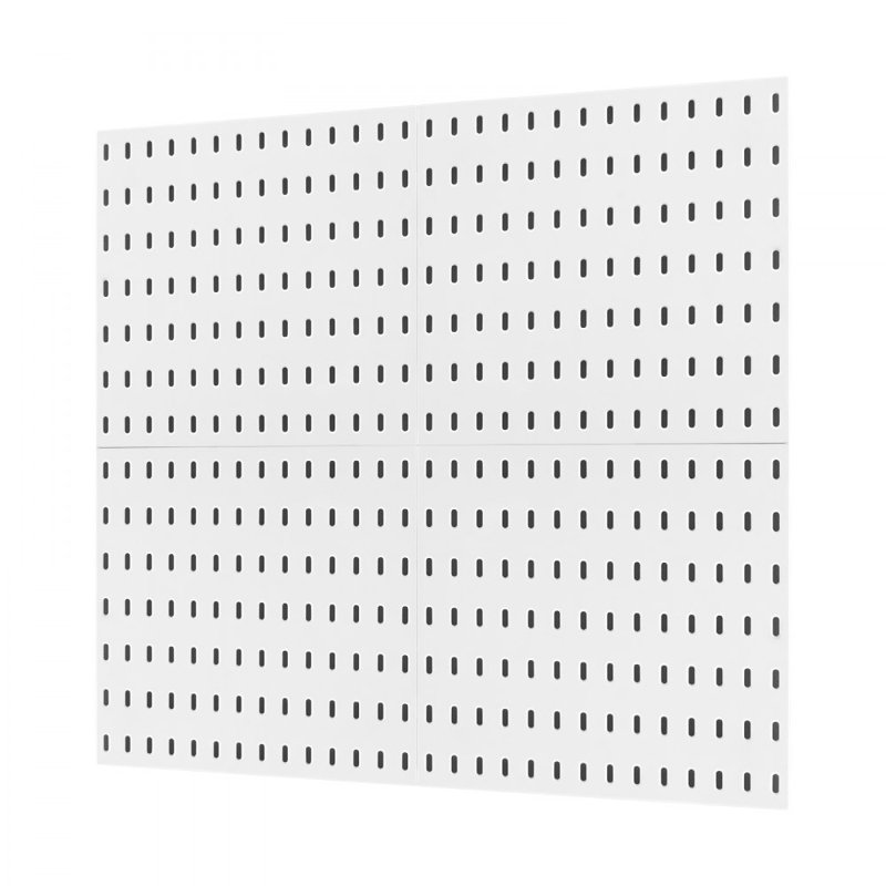 Pegboard Combination Kit 11 x 11" Plastic Pegboard Wall Organizer, White