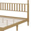 Base de lit en bois avec tête de lit en forme de gourde, lit plateforme avec support en lattes de bois-75044926
