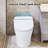 Upmarket Toilet With Self-Cleaning Wand, Dual Flush 1/1.28 , Foot Sensor Flush, White Night , Knob Control, Cold Water Wash, Strong Soft Close, Immaculate Compact, Pristine