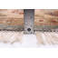 Tapis unique en laine noué à la main 8 pi 2 po gris / beige nouvel âge Delosreyes