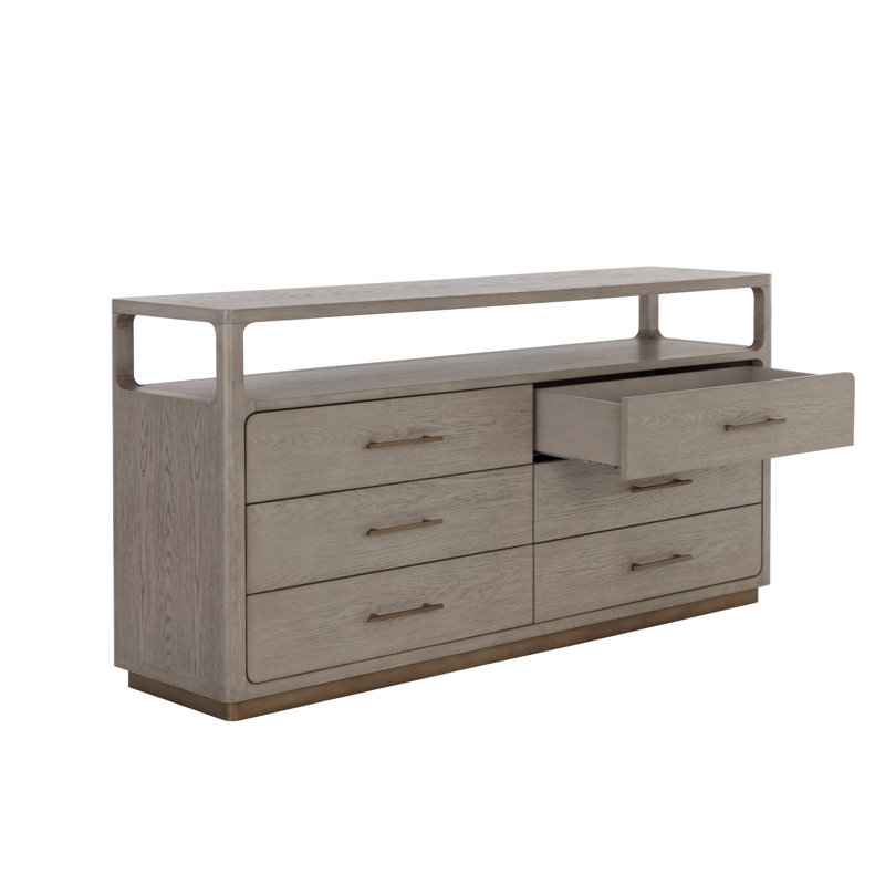 DANETTE 6 - Drawer Dresser, Gray