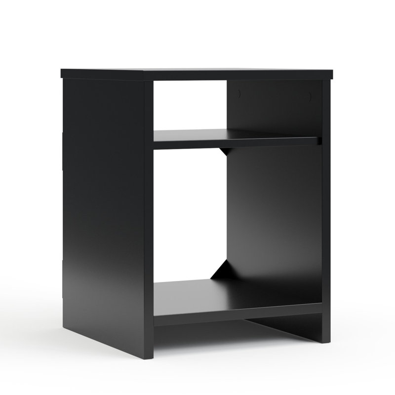 Wyota 15.25'' W Nightstand, Black