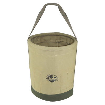 12 in. 16-Pocket Utility Tool Bucket in Khaki Green