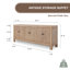 Hibba 89'' W Solid Wood Buffet