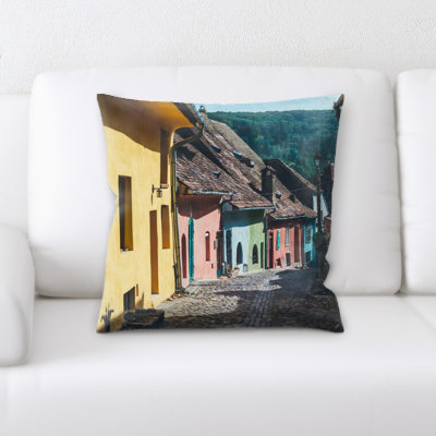 Microsuede Reversible Throw Pillow