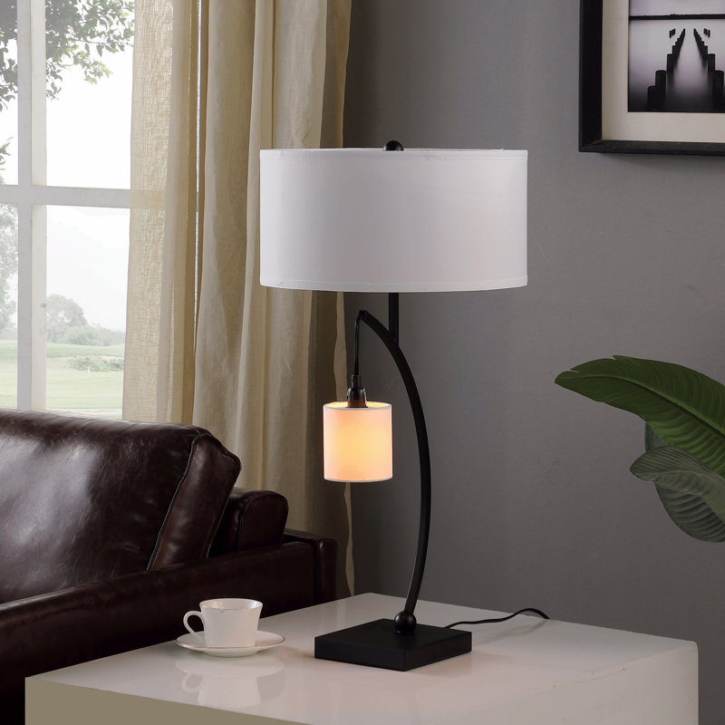 Lampe de table 28 po, Noir