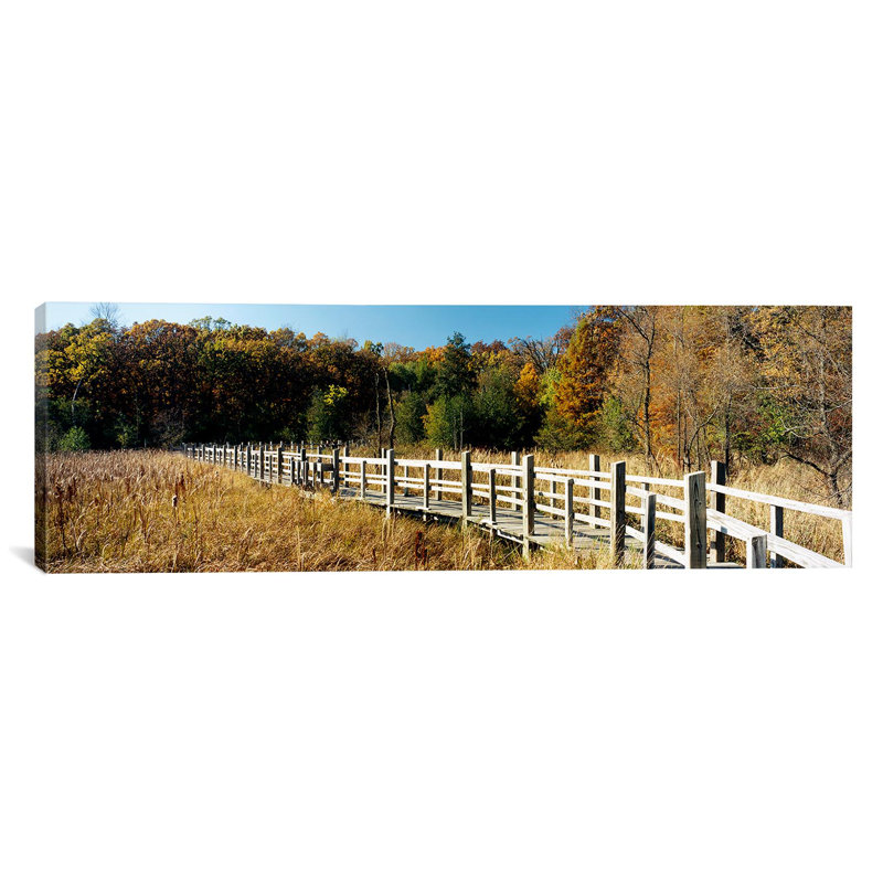 « the panoramique university of wisconsin arboretum, madison, wisconsin », reproduction de photo sur toile, Wrapped Canvas