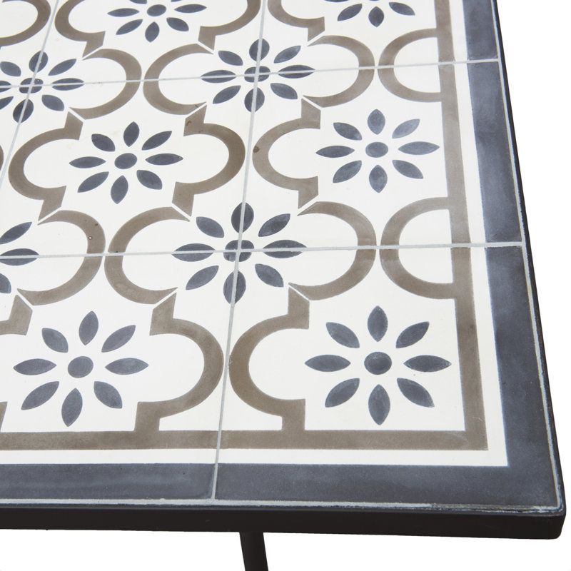 Amy-Jo Rectangular Metal Outdoor Dining Table , 203cm cm W 102cm cm D