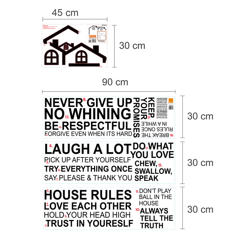 Non-Wall Damaging Wall Decal