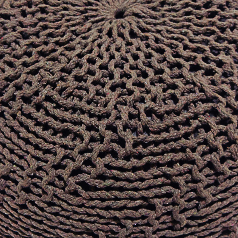POUF HASEL, PET brun clair