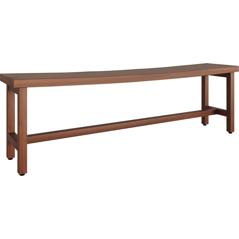 Sumba Teak Shower Bench, Teak Oil, 18" H x 48" W x 12" D