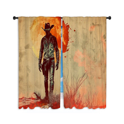 Paire de rideaux transparents en polyester Etel