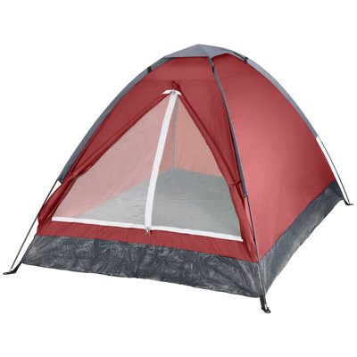 Wakeman Outdoors 2 Person Camping Tent with Rain Fly and Carrying Bag - Lightweight Outdoor Tent for Backpacking, Hiking, or Beach Use
