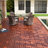 Acacia Wood Interlocking Deck Tiles Checker Pattern-113414281