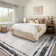 Commercial Grade Modern Rugs 10x13 Oversized Washable Rugs with Rubber Backing, Contemporary Minimalist Floor Carpet, Indoor Foldable Printed Mat