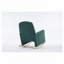 Chaise berçante en tissu avec repose-pieds réglable-1287876486