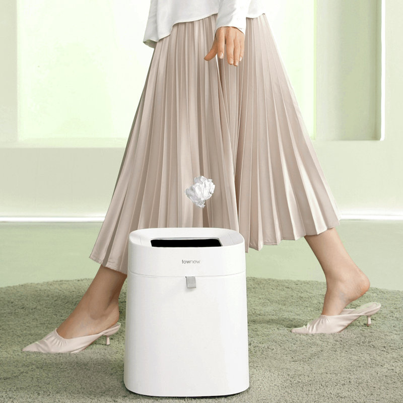 Smart Scellant 4,4 gallons Poubelle, Blanc