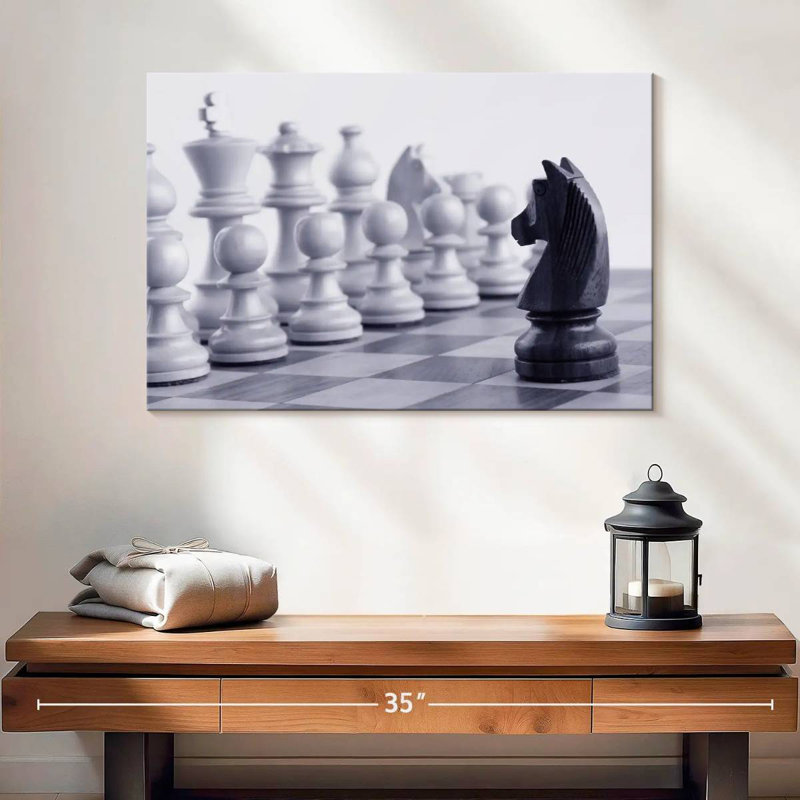 Senne Chess Game Knight, H 16 po x l 24 po