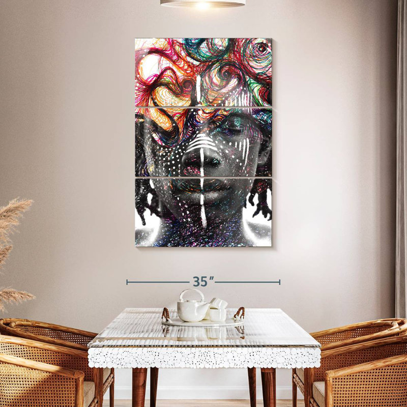 Leisha Paintography Man, 50" H x 32" W