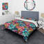 Ensemble de housse de couette éclectique Hibiscus Fusion Frenzy - Eclectic-869390733