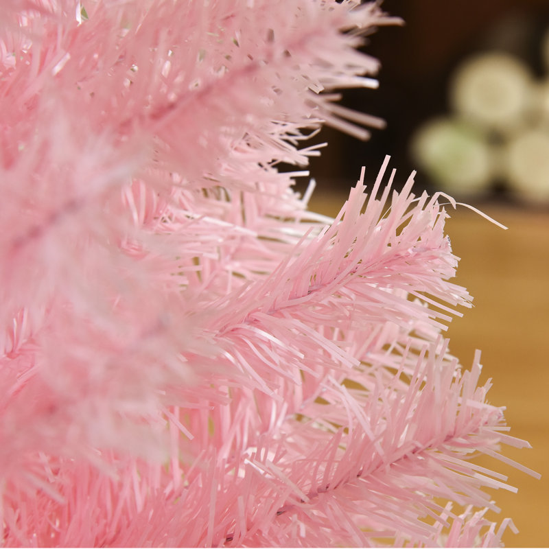 Arbre de Noël rose 3 '11 "H