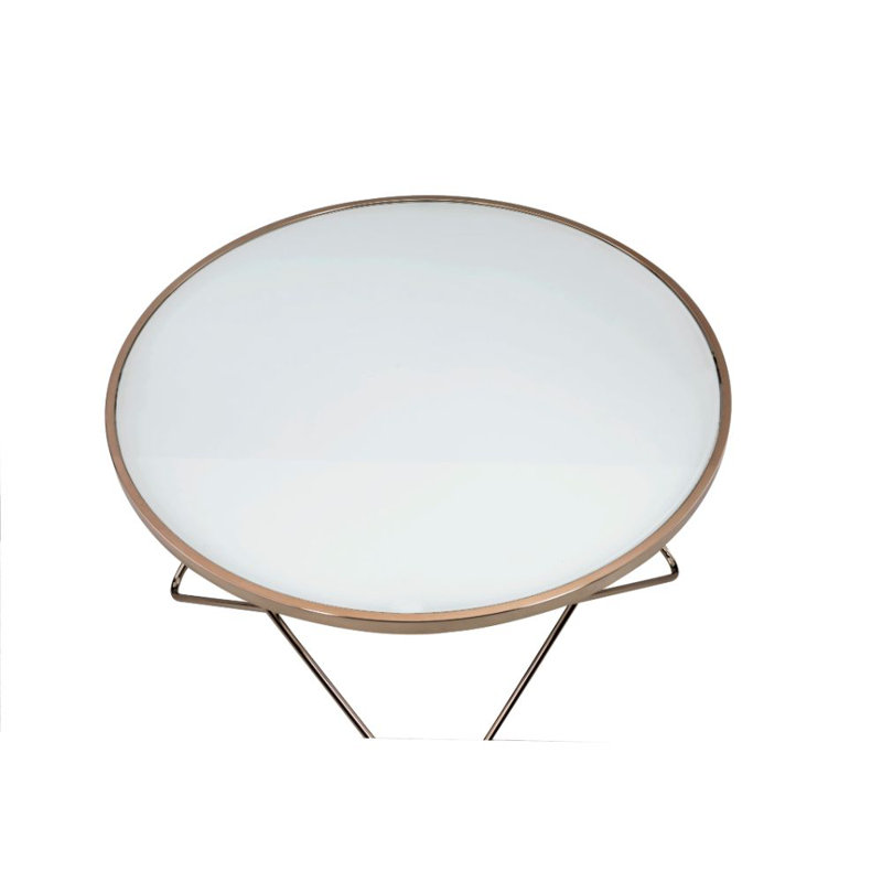 Pimlico Round Coffee Table, Frosted