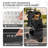 Foldable Pet Stroller, 3 Wheels Folding Carrier Jogger Stroller for Dogs Cats with Canopy and DIY Stickers-111302515