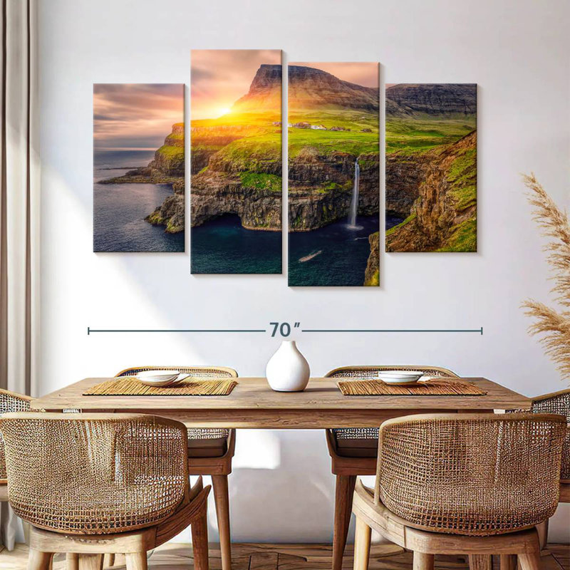 Gasadalur Village Cliff, H 42 po x l 68 po