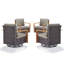 Ensemble de 4 chaises d'extérieur pivotantes avec coussins Allcot-881859367-881859364