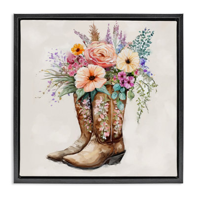 Bouquet de bottes de cowboy champêtre