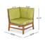 Patio Corner Chair, Green-174216869