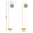 Jacobson Arched Ribbed Glass Floor Lamp-1119333174
