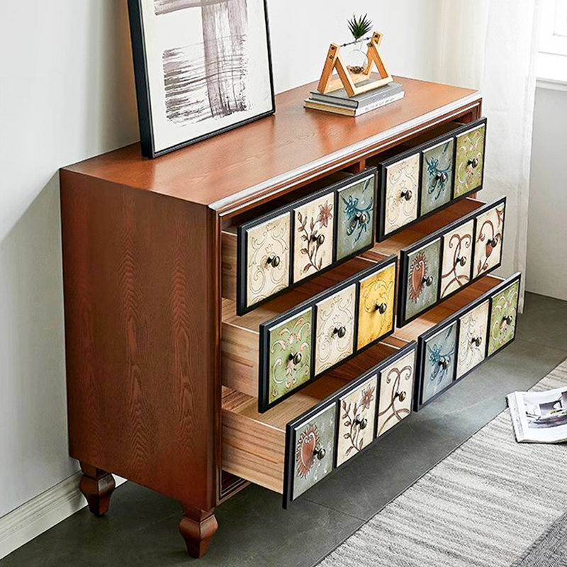Commode multifonctionnelle peinte de style champêtre américain