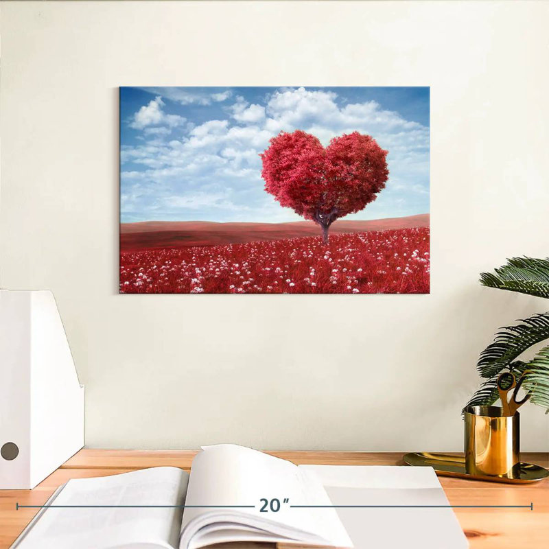 Cœur d'arbre rouge Harnek, H 8 po x l 12 po