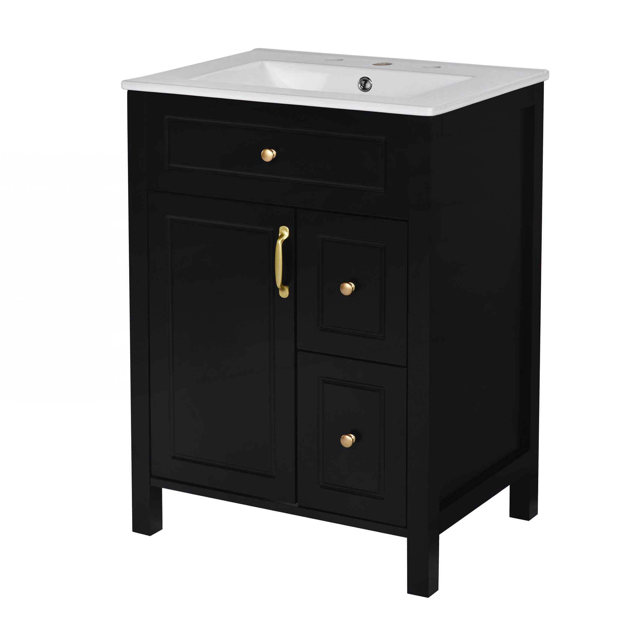 Winston Porter 24-Inch Bathroom Vanity with Ceramic Sink | Wayfair