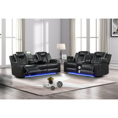 Senol 2 - Piece Faux Leather Living Room Set