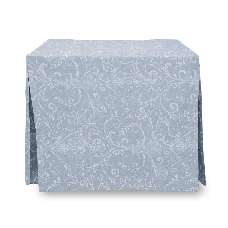 Tablevogue 34-Inch Square Table Cover, Misty Blue